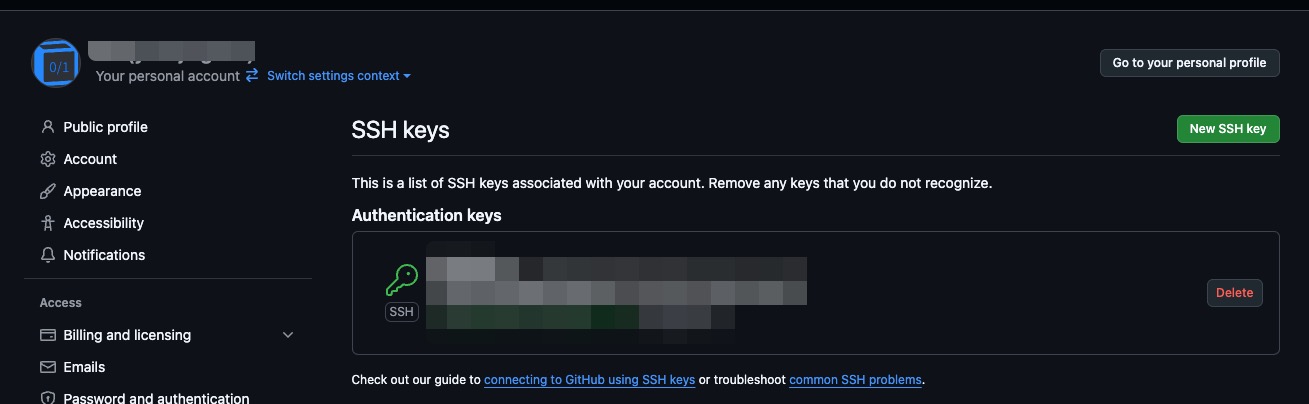 Github SSH keys